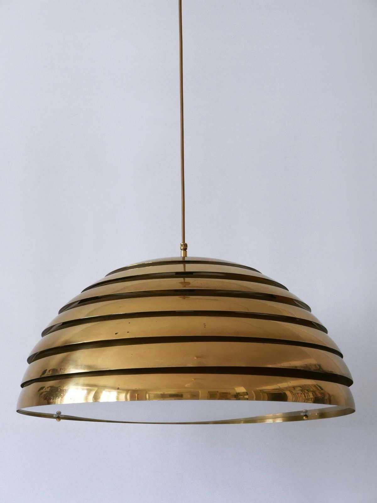 photo buy Large Mid Century Modern Pendant Lamp By Vereinigte Werkstätten Germany 1960s