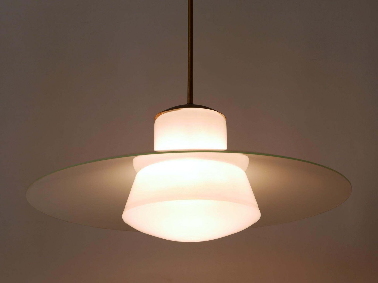 Rare Mid Century Modern Pendant Lamp By Wolfgang Tümpel For Doria Germany 1950s photo 2478.0