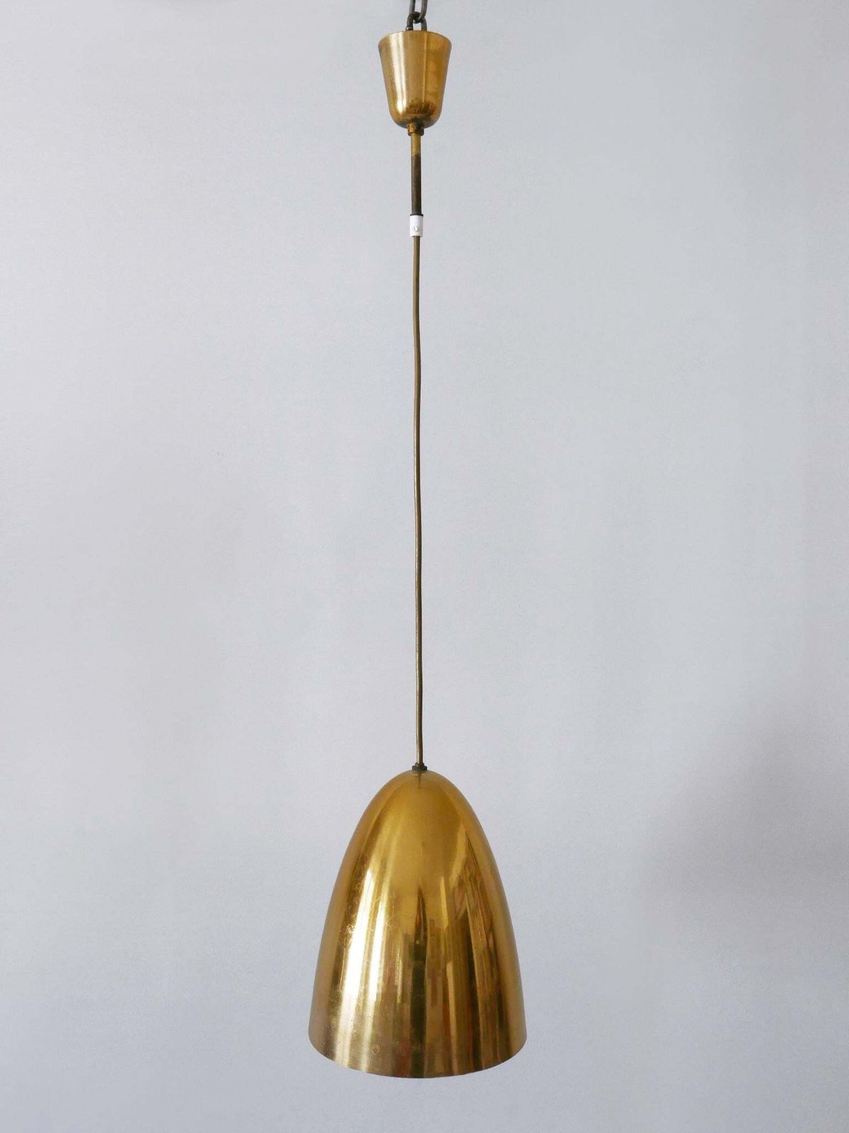 1 Of 4 Elegant Mid Century Modern Pendant Lamps Or Hanging Lights Germany 1950s photo for sale