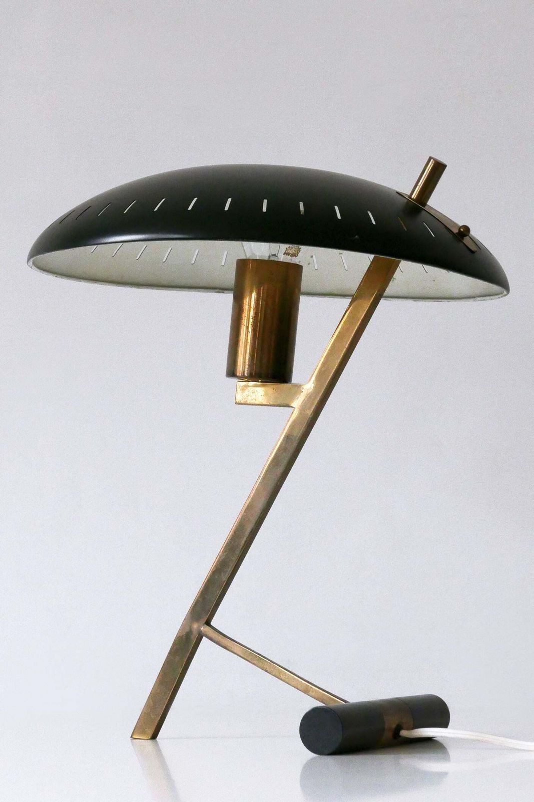 Elegant Mid Century "Decora" Or Z Table Lamp By Louis Kalff For Philips 1950s photo furniture