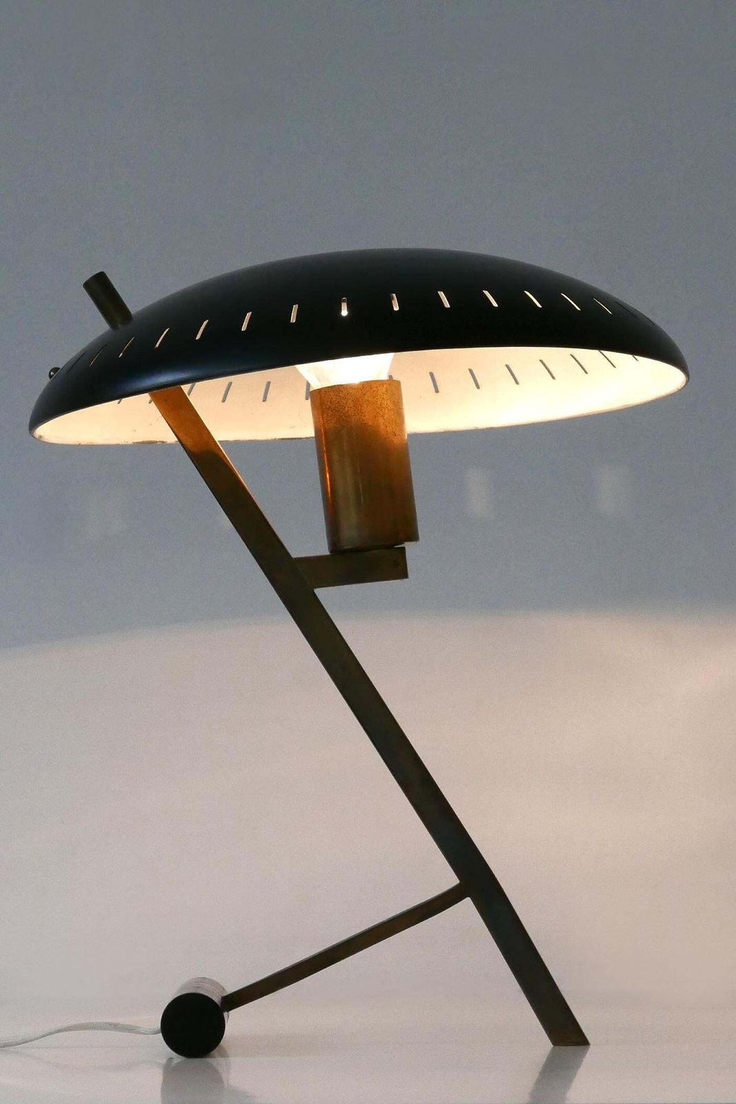 photo buy Elegant Mid Century "Decora" Or Z Table Lamp By Louis Kalff For Philips 1950s