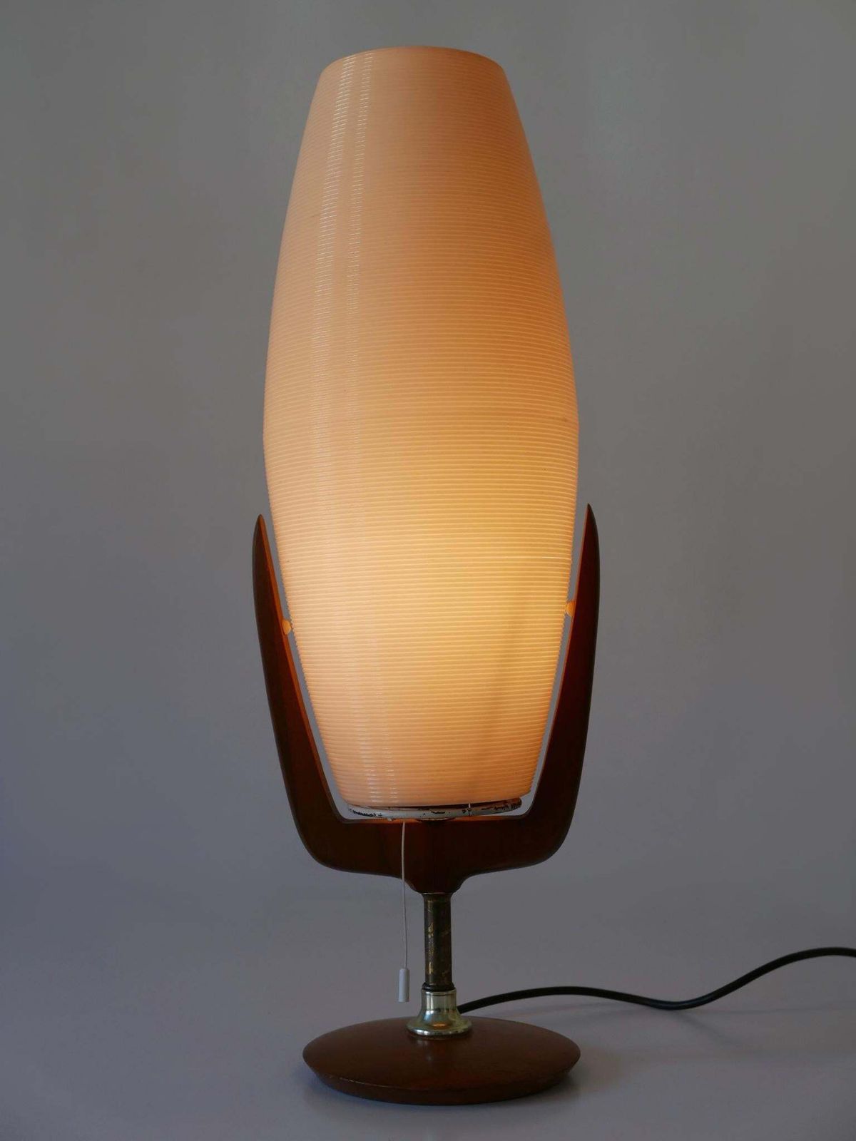 Large & Rare Mid Century Modern Yasha Heifetz Rotaflex Table Lamp USA 1950s photo furniture