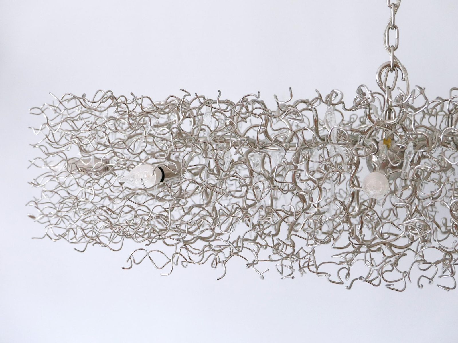 Gorgeous Xxl Brand Van Egmond Hollywood Chandelier Oval 140 Nickel Netherlands photo Lighting