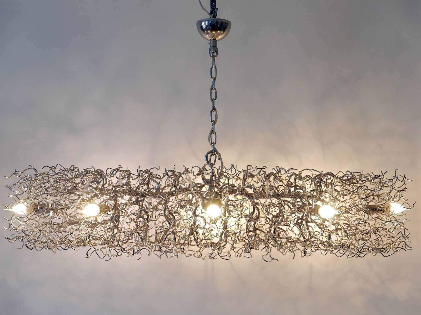 Lighting Gorgeous Xxl Brand Van Egmond Hollywood Chandelier Oval 140 Nickel Netherlands photo
