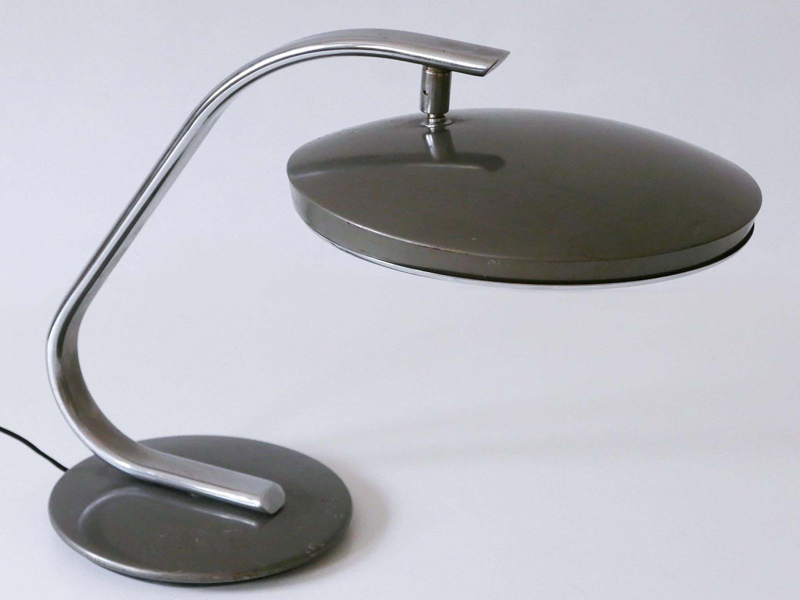 1386.0 Mid Century Modern Desk Light Or Table Lamp 'Boomerang' By Fase Spain 1960s photo
