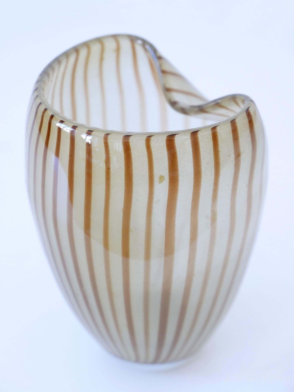 Home Decor Decorative Mid Century Modern Murano Glass Vase Italy 1960s photo