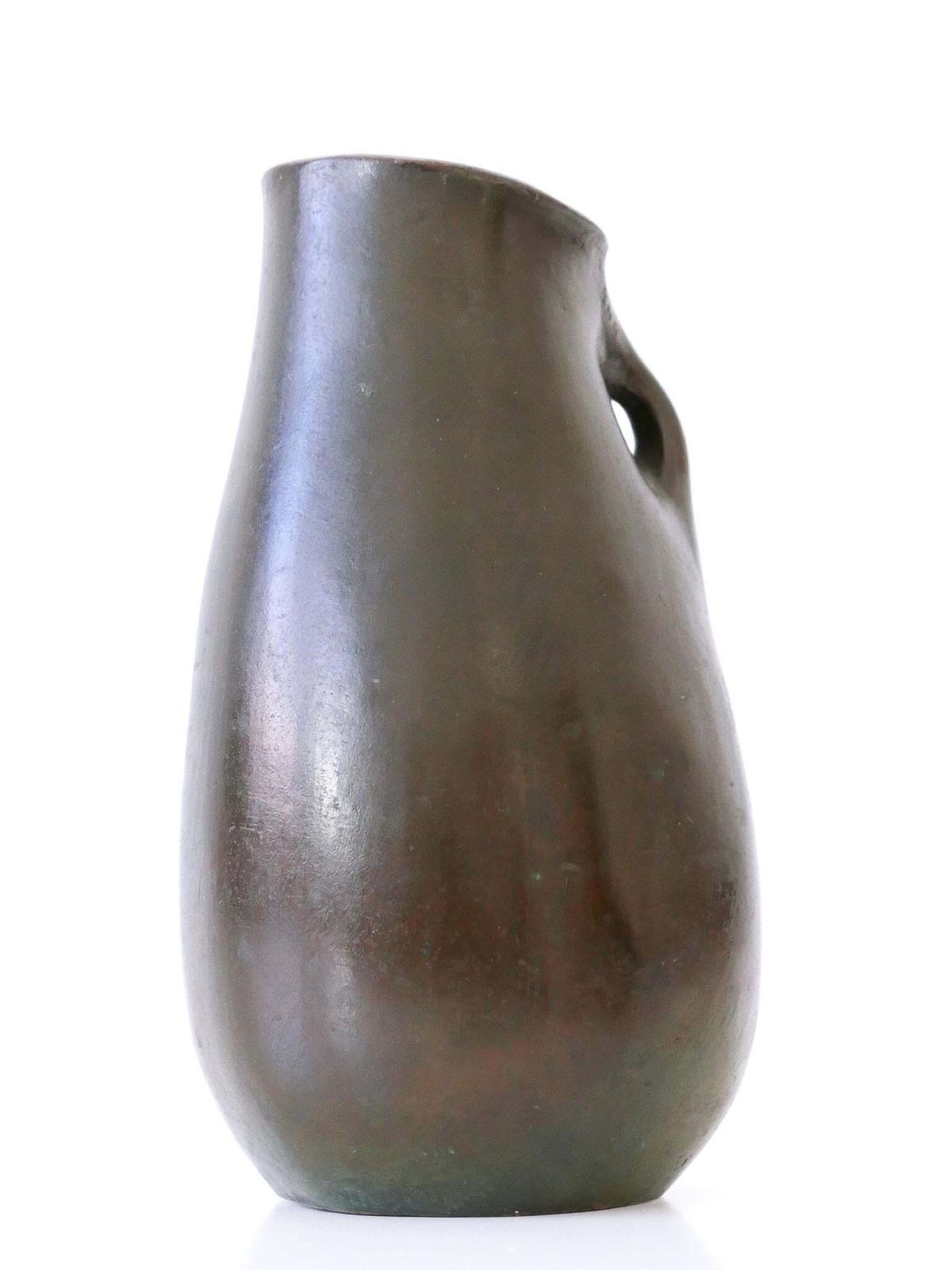 Rare And Elegant Mid Century Modern Bronze Vase Germany 1960s Signed: Rnr photo vinterior