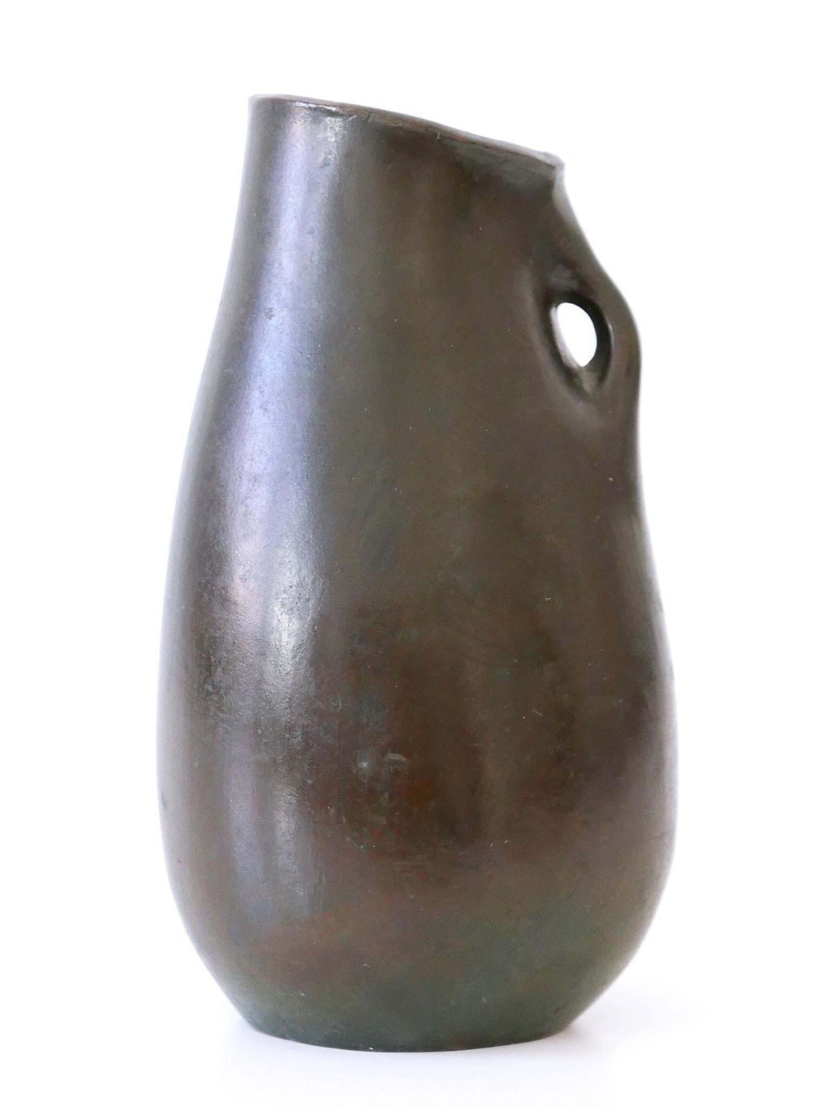 Rare And Elegant Mid Century Modern Bronze Vase Germany 1960s Signed: Rnr photo buy