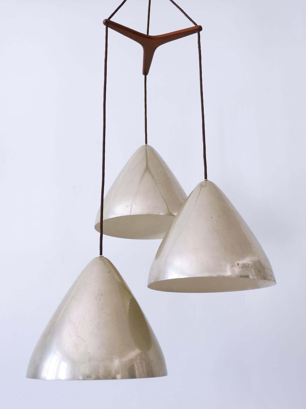 photo buy Elegant Cascading Pendant Lamp By Lisa Johansson Pape For Orno Finland 1960s