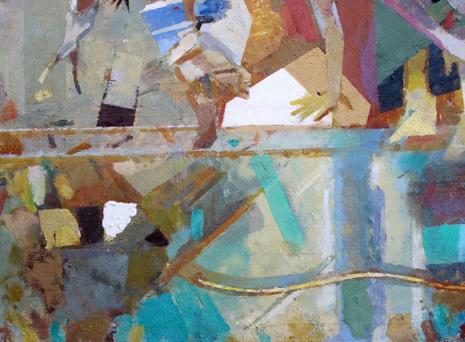 Victor Karnauh Game. Oil On Canvas, 63 X 67 Cm photo Art