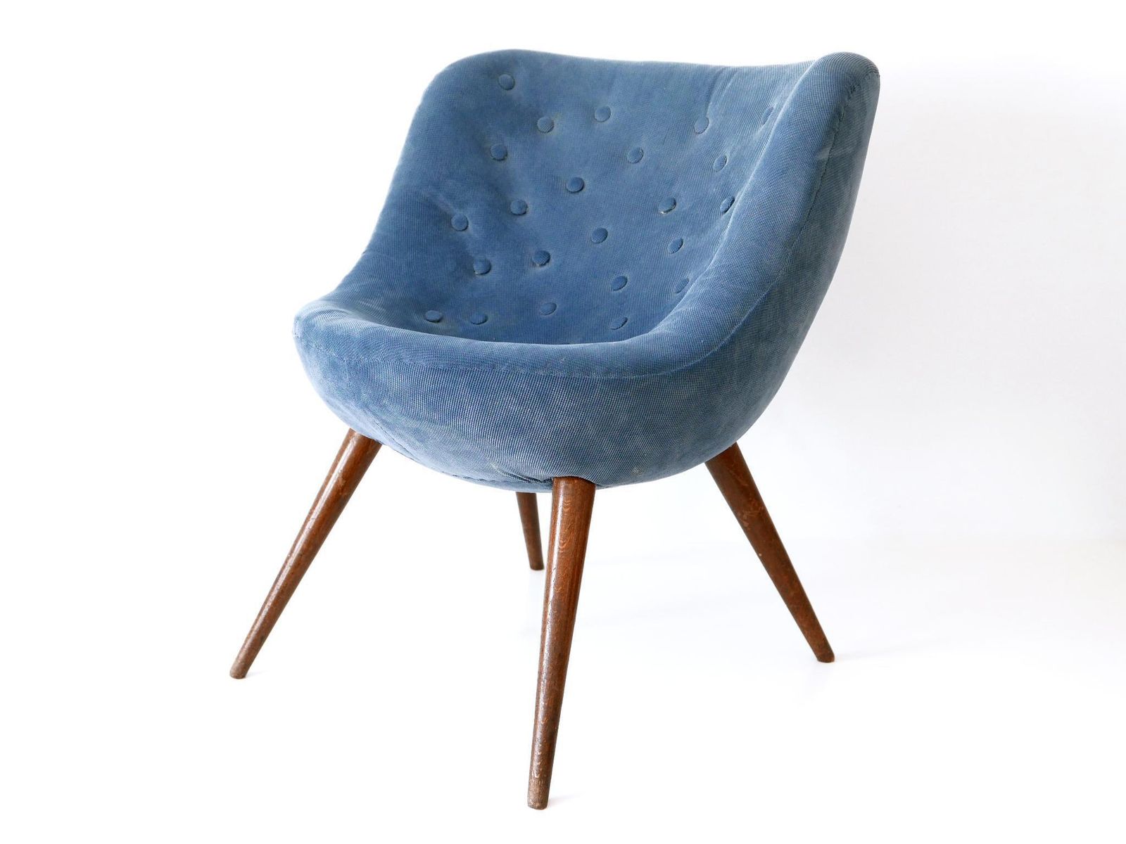 photo vintage Set Of Two Rare Mid Century Easy Chairs By Fritz Neth For Correcta Germany 1950s