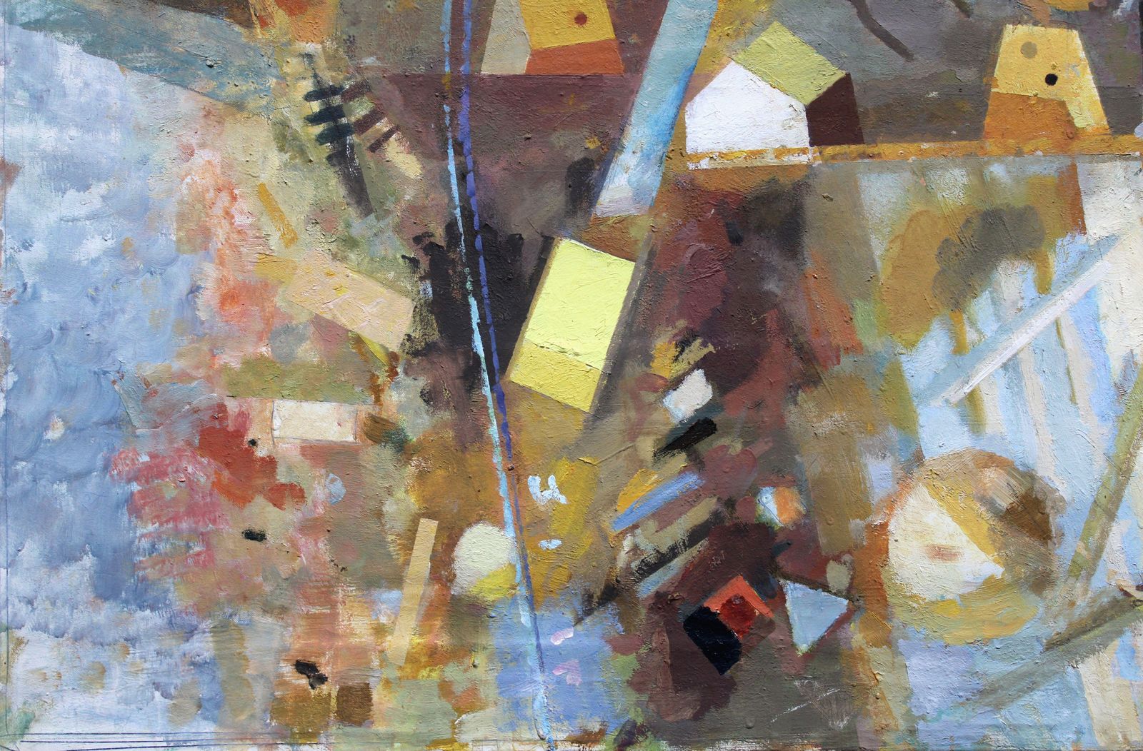 Victor Karnauh Walk In The City. Oil On Canvas, 60x80 Cm photo for sale