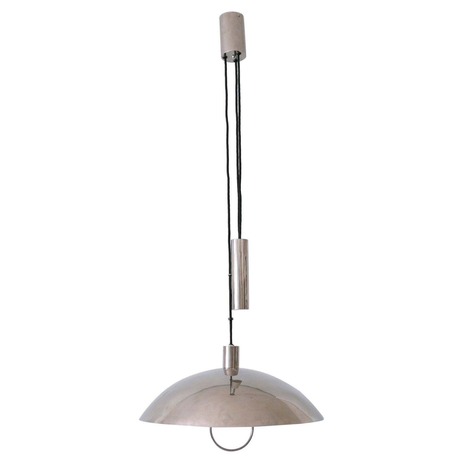 Early Tecnolumen Pendant Lamp 'Bauhaus Hmb 25/500' By Marianne Brandt 1980s