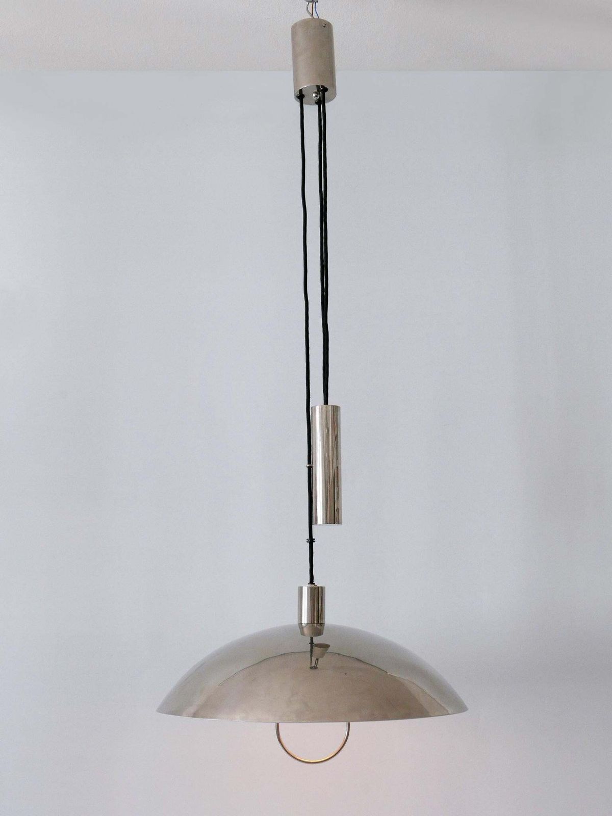 Early Tecnolumen Pendant Lamp 'Bauhaus Hmb 25/500' By Marianne Brandt 1980s photo furniture