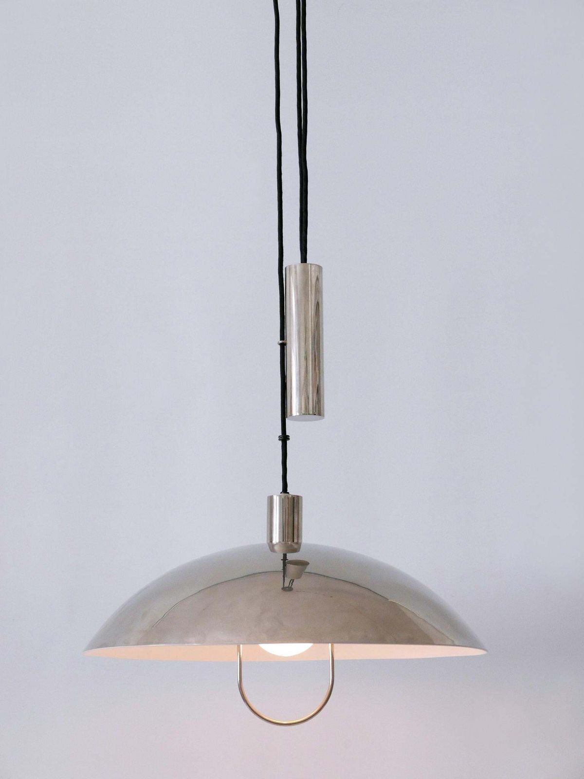 3336.0 Early Tecnolumen Pendant Lamp 'Bauhaus Hmb 25/500' By Marianne Brandt 1980s photo