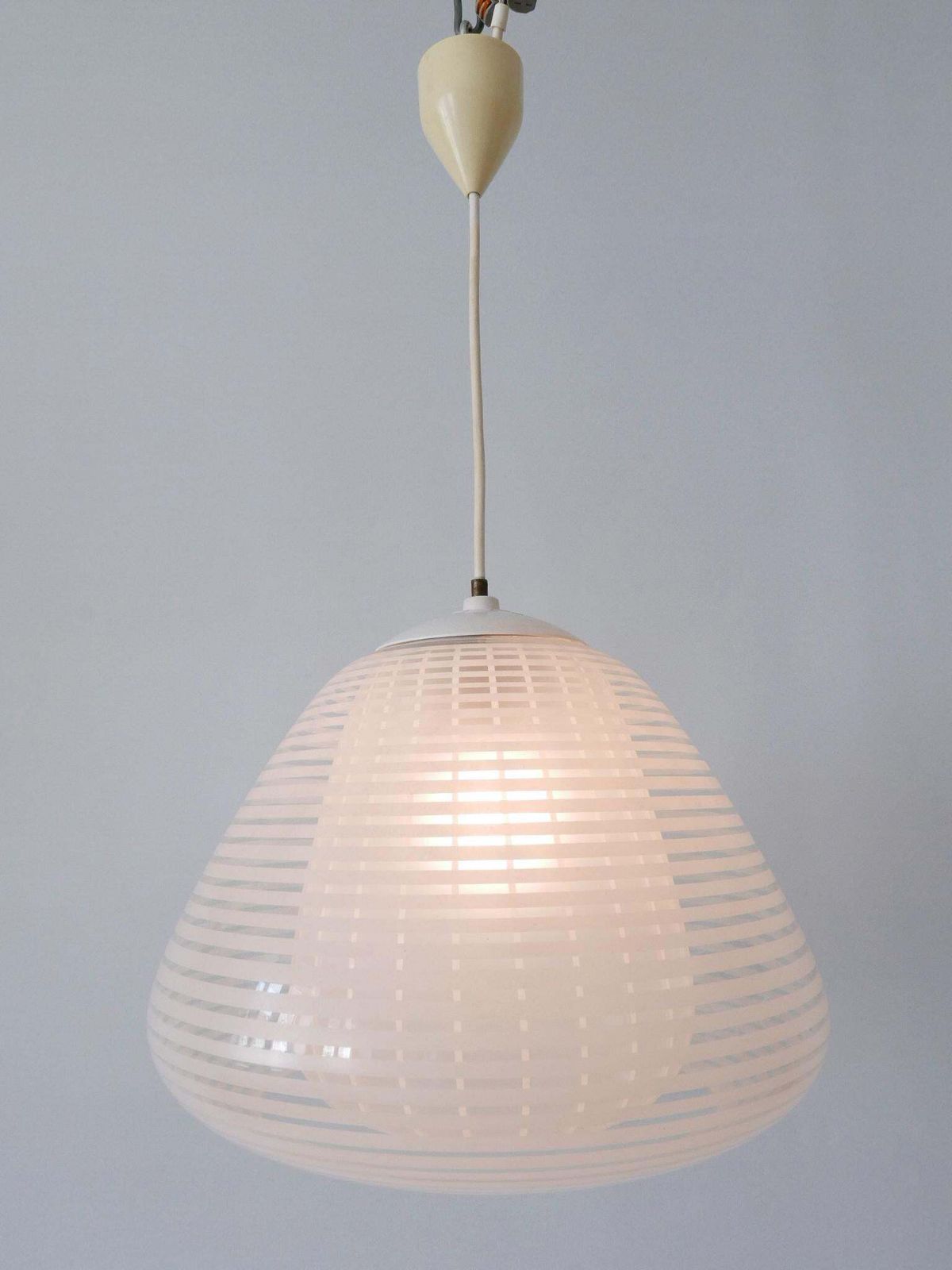Rare Mid Century Pendant Lamp "München" By Wilhelm Wagenfeld For Peill & Putzler photo vintage