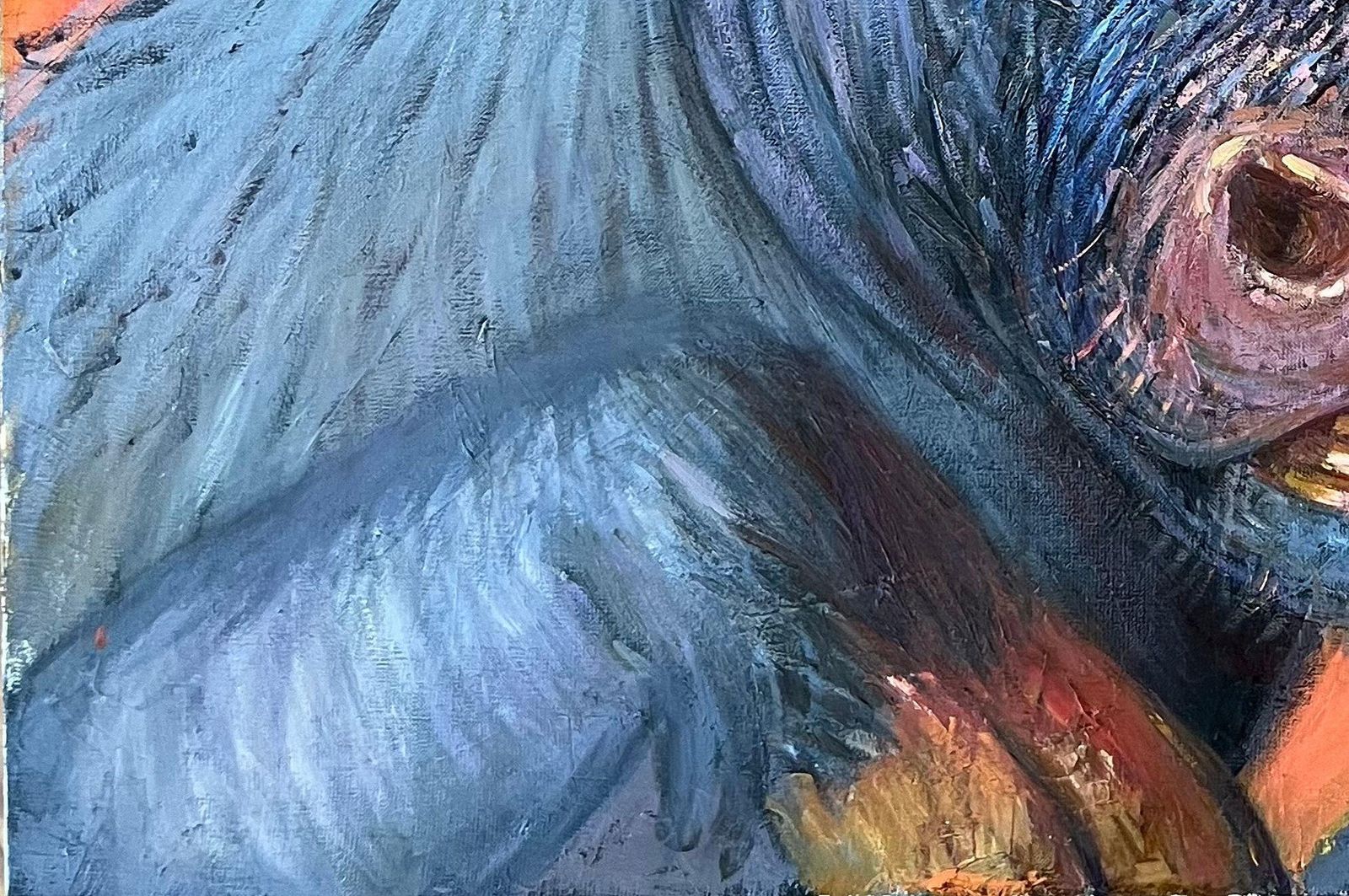 Dagnia Cherevichnikaportrait Of A Bull. 2024, Oil On Canvas, 80x90 Cm2024 photo Art