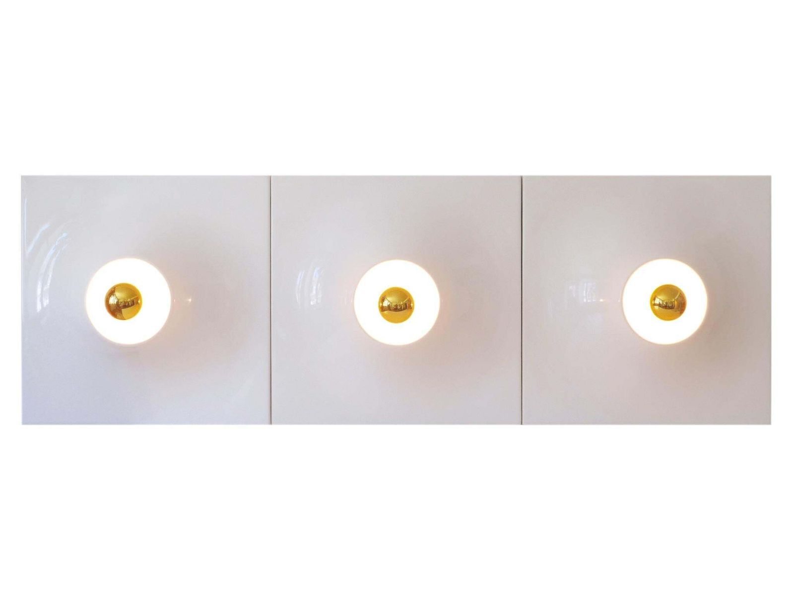 Set Of Three Large Mid Century Modern Fiberglass Sconces Or Wall Lamps 1970s photo furniture