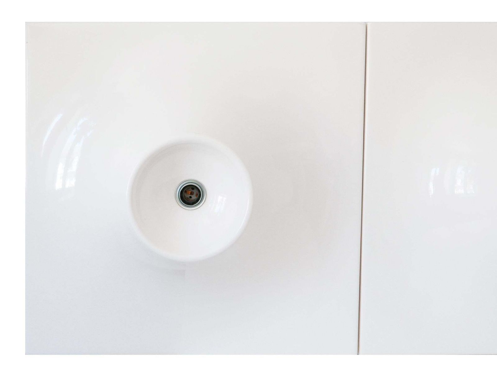 photo for sale Set Of Three Large Mid Century Modern Fiberglass Sconces Or Wall Lamps 1970s