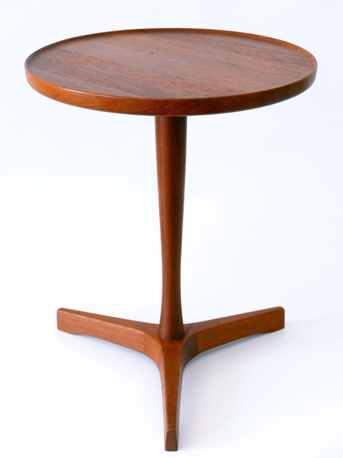 Elegant Mid Century Modern Teak Side Table By Hans C. Andersen For Artek 1960s photo furniture