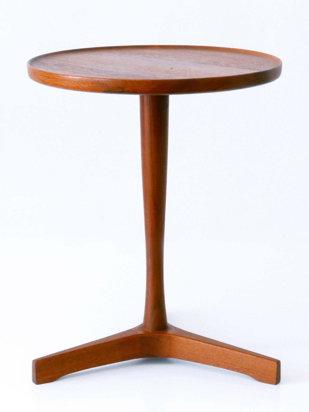 Elegant Mid Century Modern Teak Side Table By Hans C. Andersen For Artek 1960s photo buy