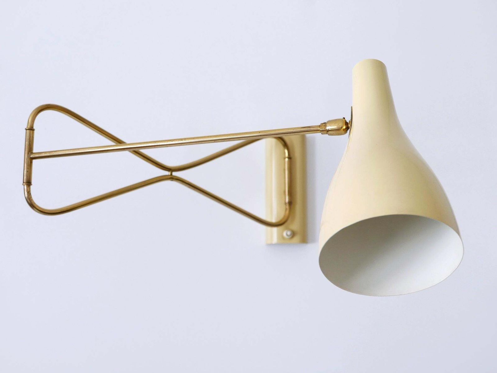 Lighting Rare & Elegant Mid Century Modern Wall Lamp '9590/28' By Cosack Germany 1950s photo