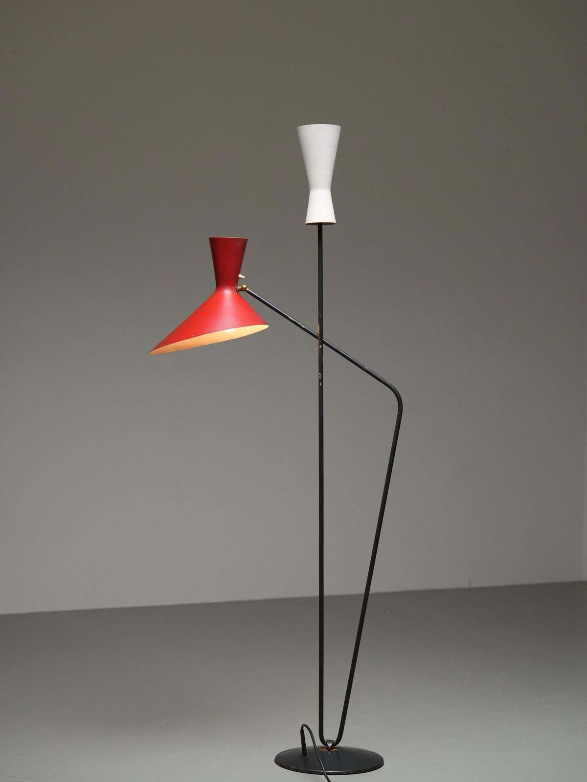 Floor Lamp By Carl Moor For Bag Turgi In Metal And Brass, Switzerland, 1950's photo furniture