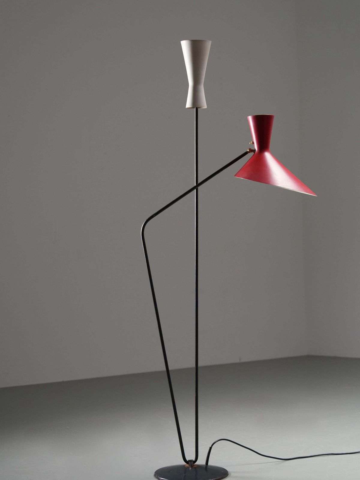 Vloerlamp Van Carl Moor Voor Bag Turgi In Metaal En Messing, Zwitserland, Ca. Jaren 1950 photo 13056.0