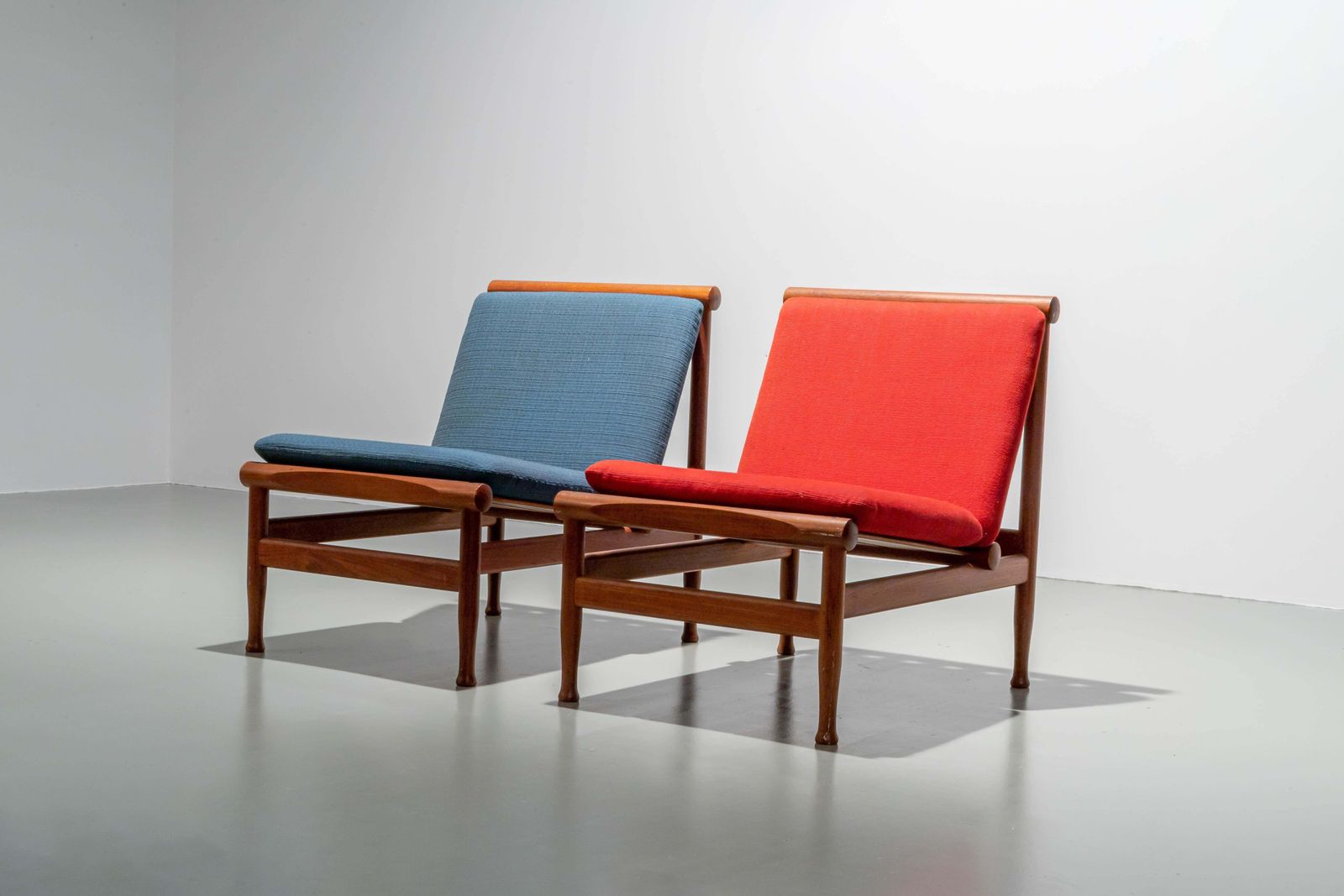 Set Of 2 Lounge Chairs By Kai Lyngfeld Larsen In Teak, Denmark, 1960's photo furniture