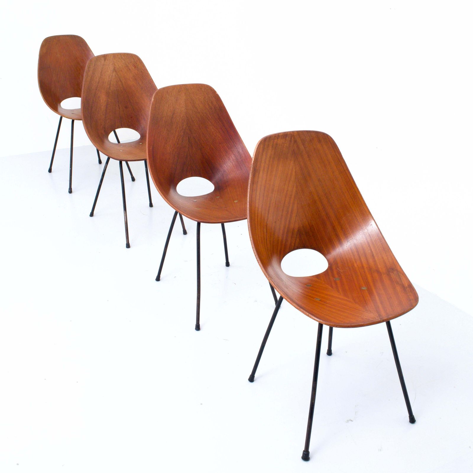 Set Van 4 Medea Eetkamerstoelen Van Vitorio Nobili Voor Fratelli Tagliabue, 1955 photo 7200.0