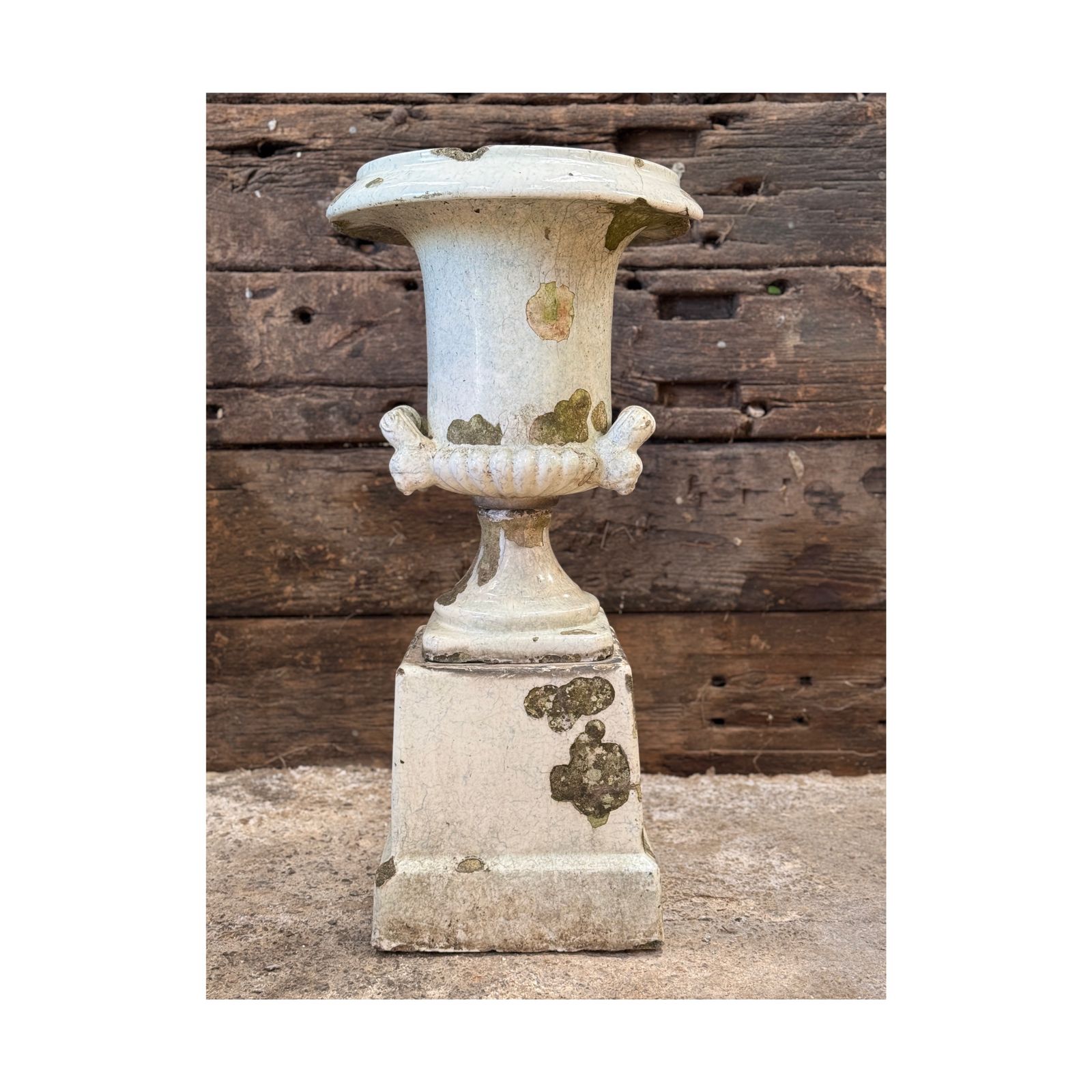 19th Century English Terracotta Urn On Pedestal photo vinterior