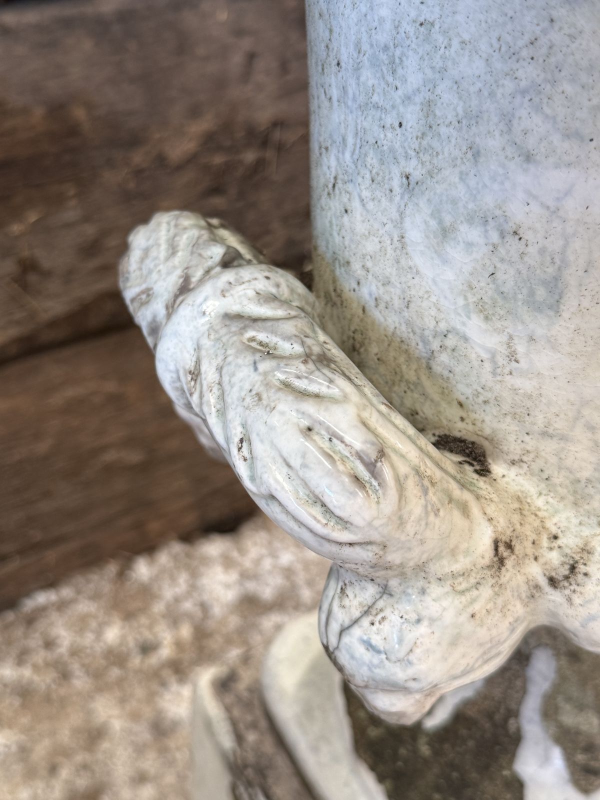 19th Century English Terracotta Urn On Pedestal photo buy