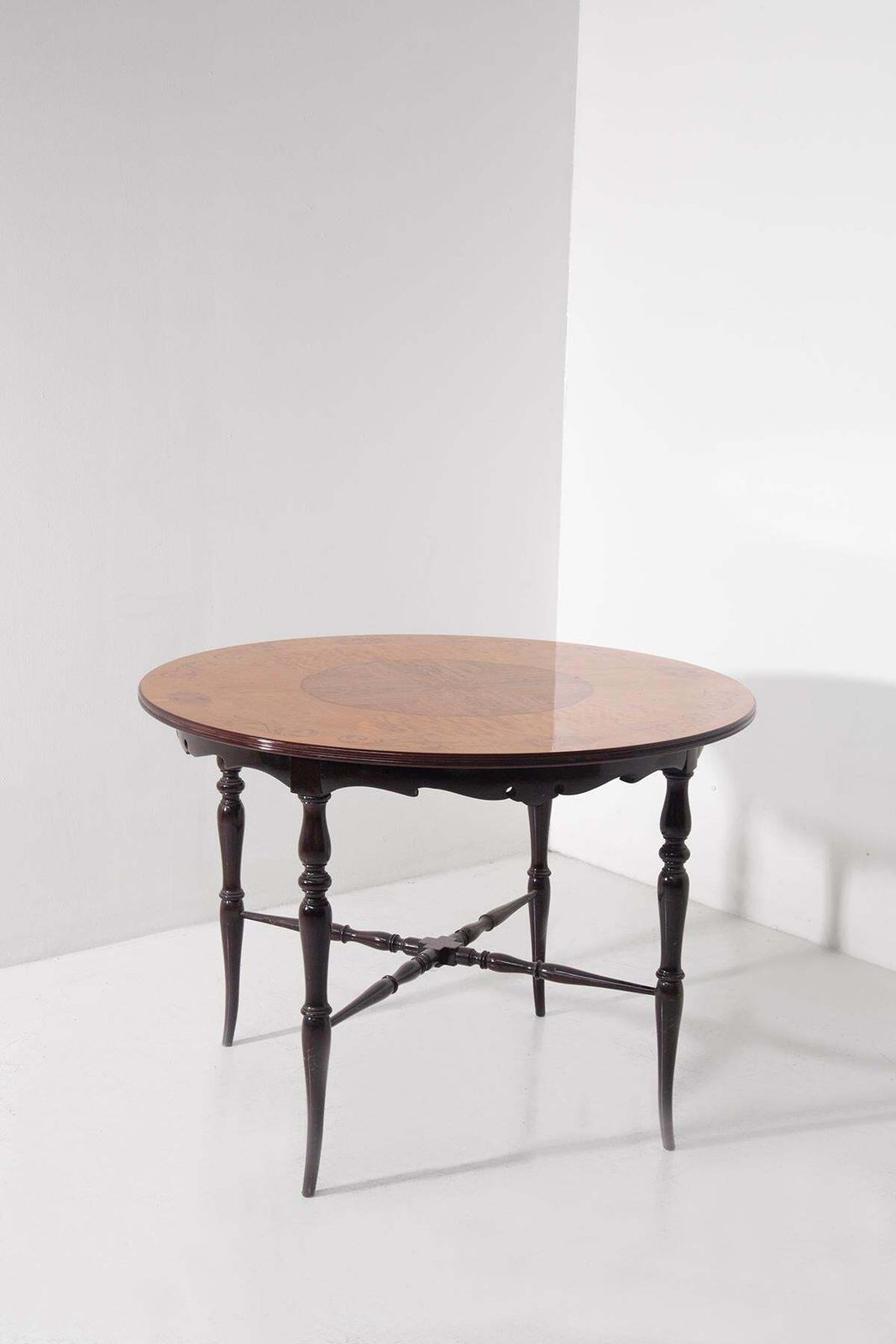 Elegant Italian Chiavarino Table With Inlaid Wood Or Grand Foyer photo Furniture