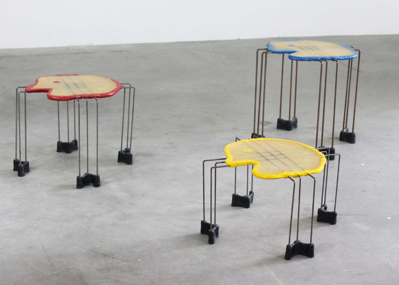 Gaetano Pesce Set Of Three Nesting Play Tables In Resin By Fish Design 1999 photo 3314.0