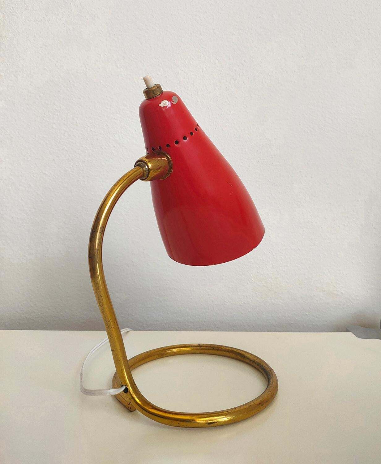 Giuseppe Ostuni Set Of Two Table Lamps 214 Vipere By Oluce 1950s Italy photo buy