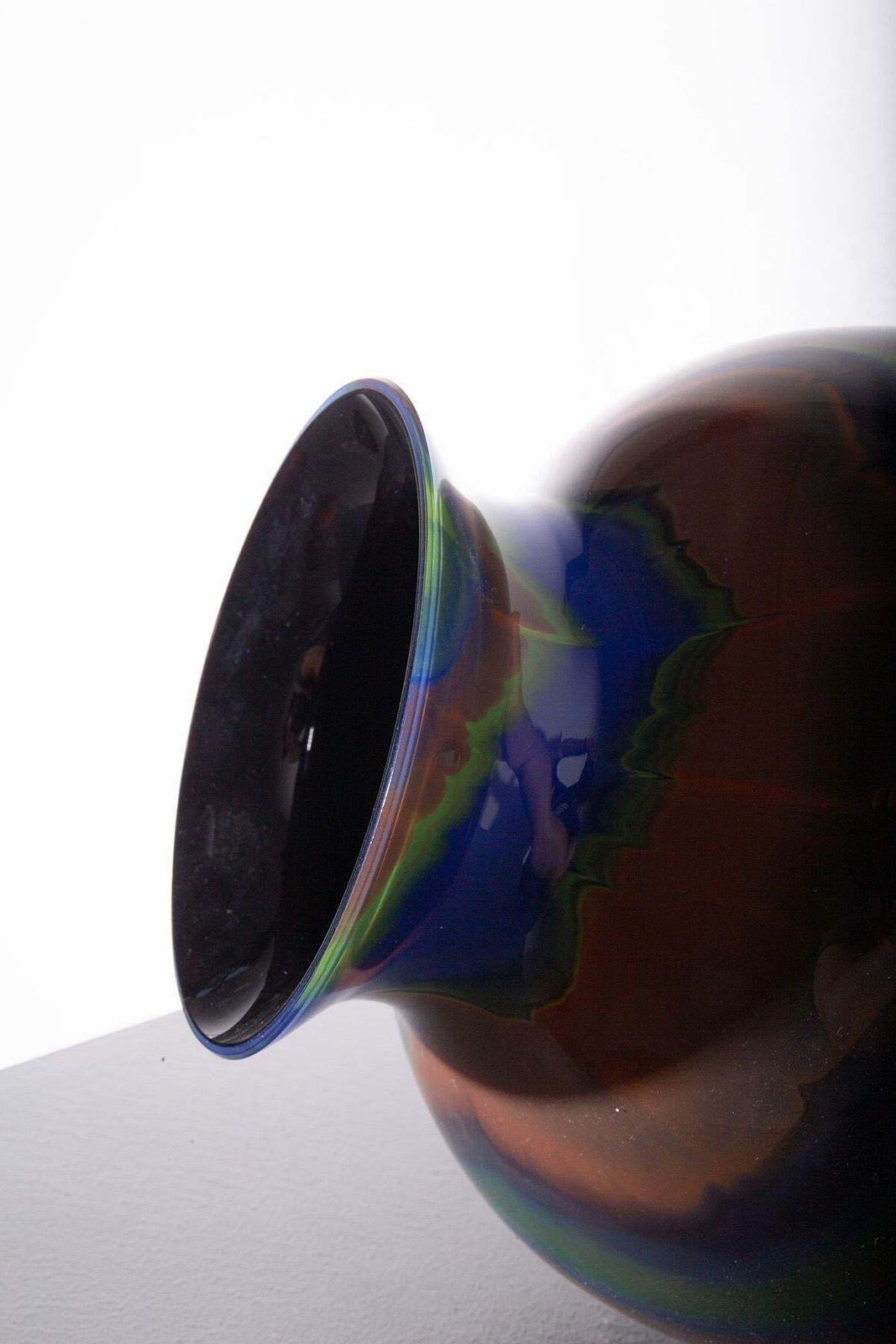 Postmodern Murano Glass Vase By Ottavio Missoni, Italy photo vintage