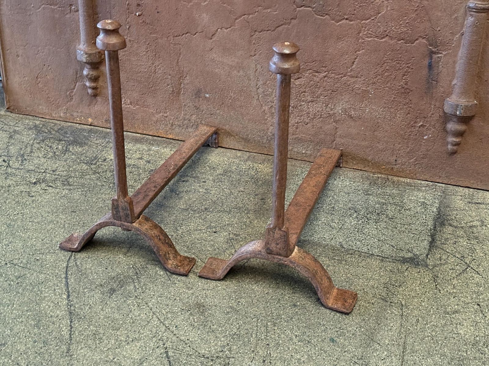 19th Century French Andirons Or Firedogs, Neoclassical Period photo 305.0
