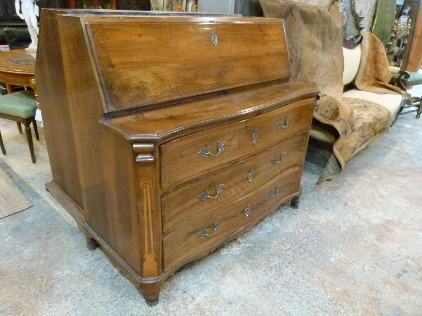 Walnut Secretary In Louis XVI Style photo Furniture