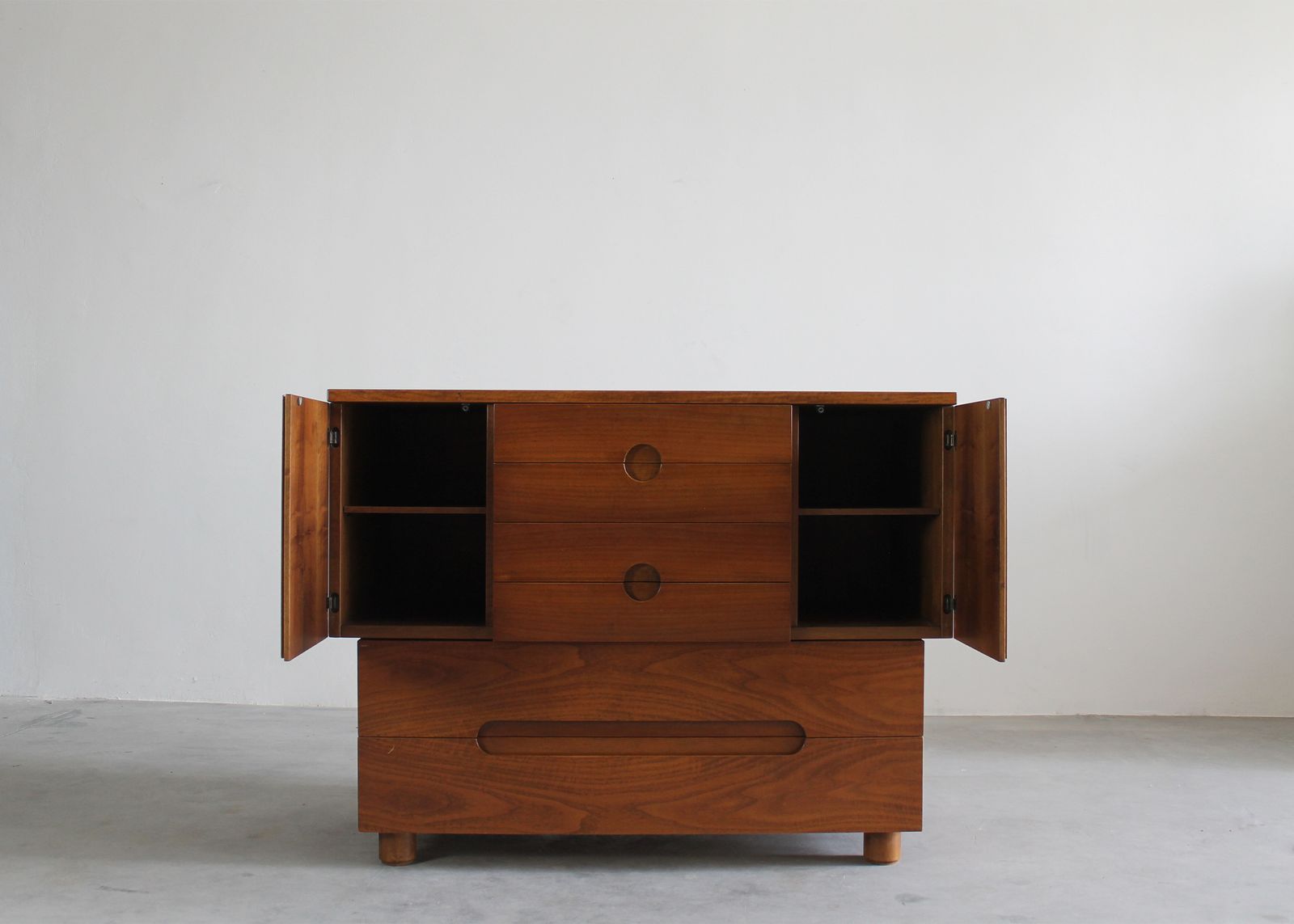 Giovanni Michelucci Cabinet Serena In Walnut Wood By Poltronova 1950s Italy photo 5180.0
