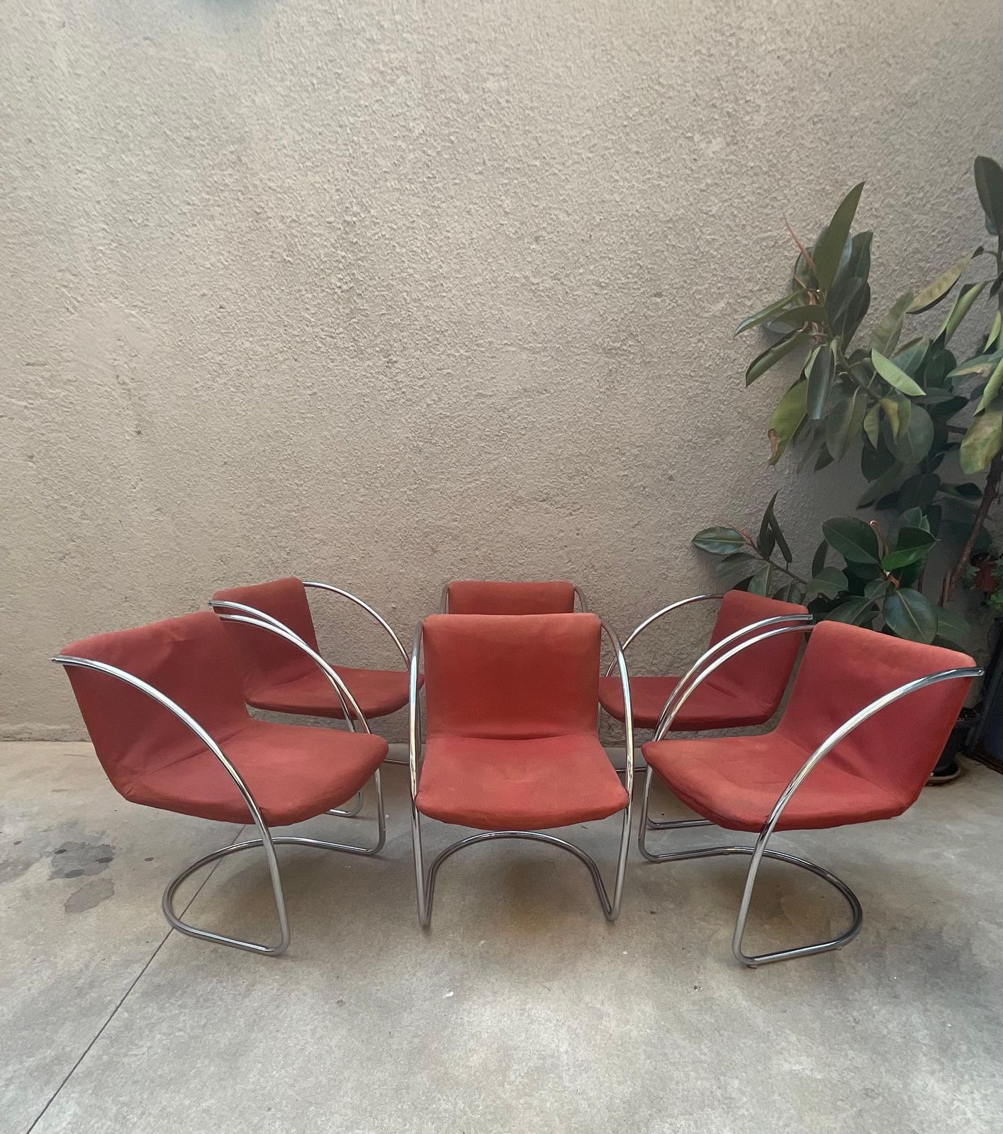 Giovanni Offredi   Saporiti   Set 6 Sedie Mod. Lens   Made In Italy 1960. photo furniture