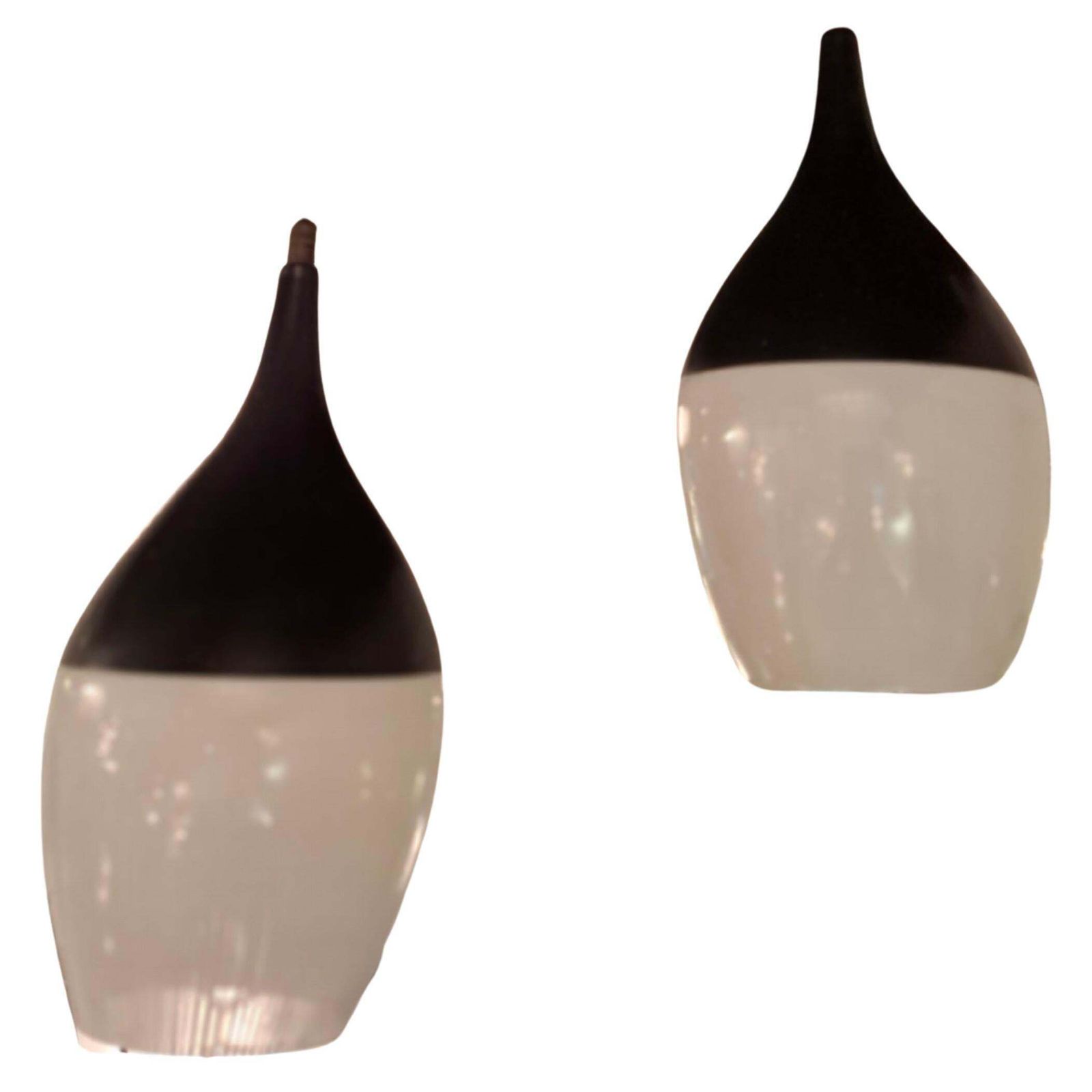Stilnovo N 2 Chandelier Glass Brass ..1960 Italimetal 1950 Italy