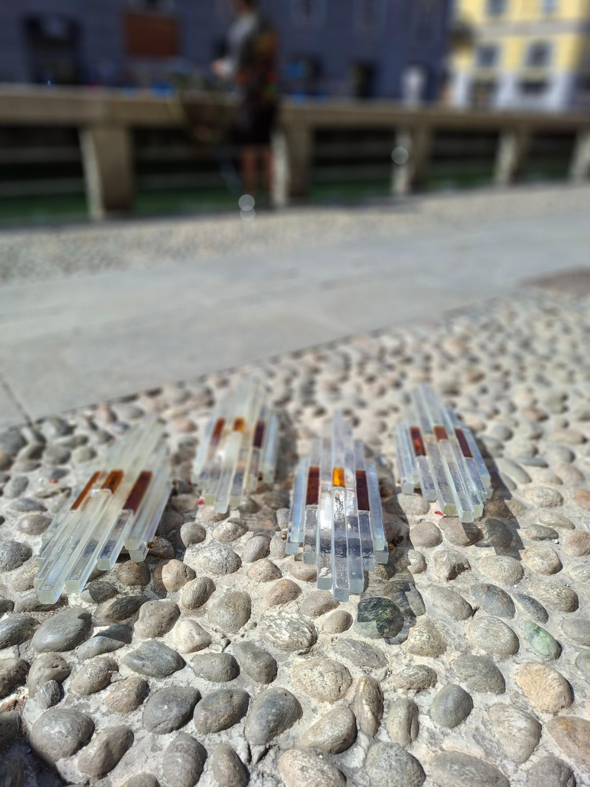 Albano Poli N 7 Appliques Murano Glass Ottone Metallo 1960 Italia photo for sale