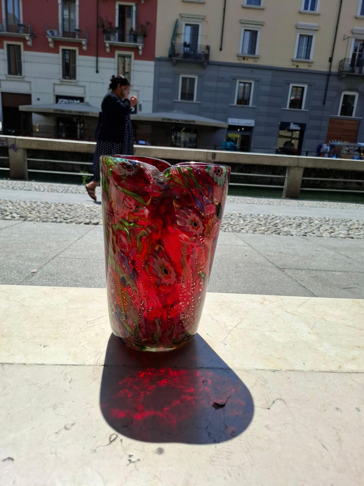 Avem   Arte Vetraria Muranese   Vaso Fine Giornata   Murano Italia 1950 photo for sale