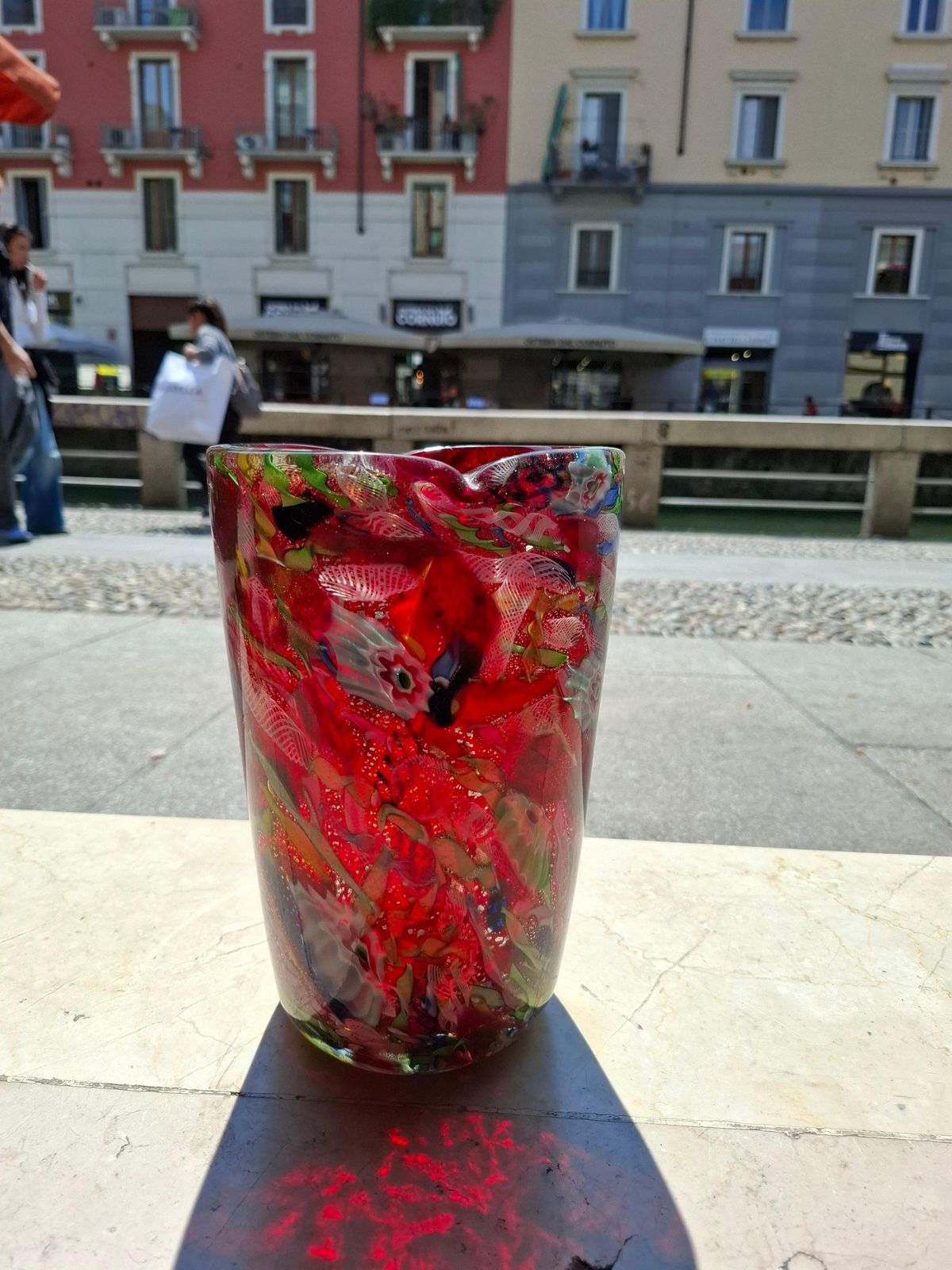 Avem   Arte Vetraria Muranese   Vaso Fine Giornata   Murano Italia 1950 photo vintage