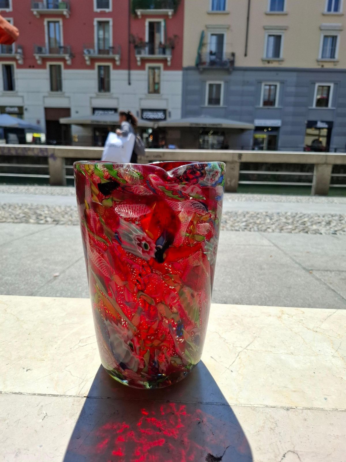 photo for sale Avem   Arte Vetraria Muranese   Vaso Fine Giornata   Murano Italia 1950