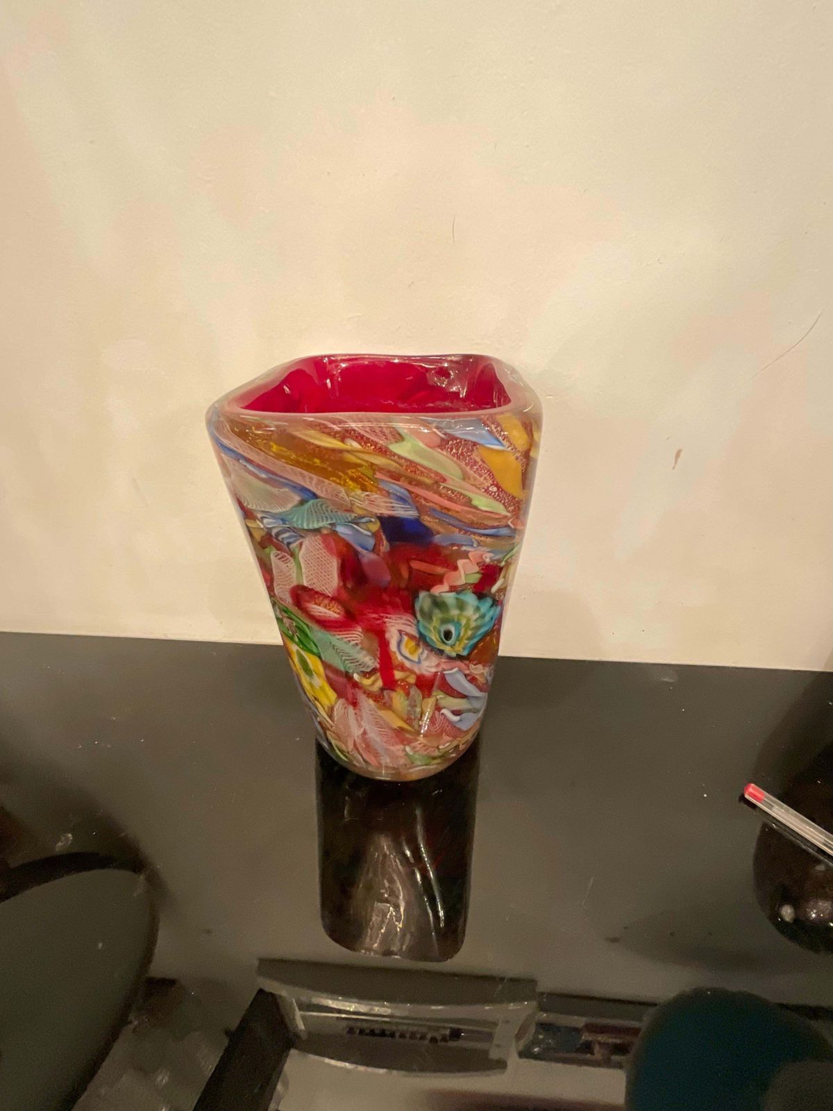 Avem   Arte Vetraria Muranese   Vaso Fine Giornata   Murano Italia 1950 photo for sale