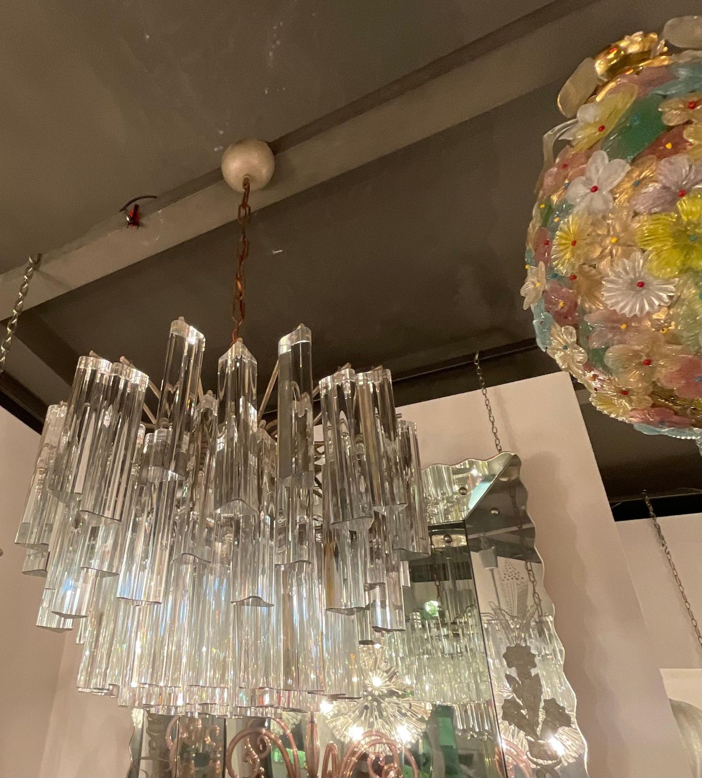 Venini   Trilobi Model Chandelier   Murano Glass   Italy 1950s photo vinterior