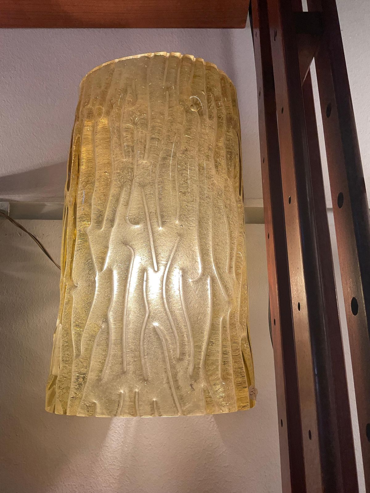 Venini   Toni Zuccheri    Pair Sconces   Gold Murano Glass   Italy 1950. photo 2513.0