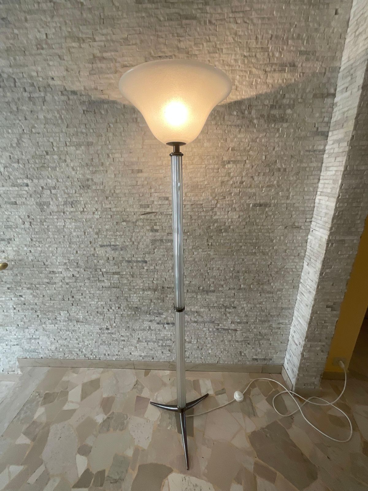 Seguso   Murano Glass Floor Lamp   Italy 1950s photo for sale