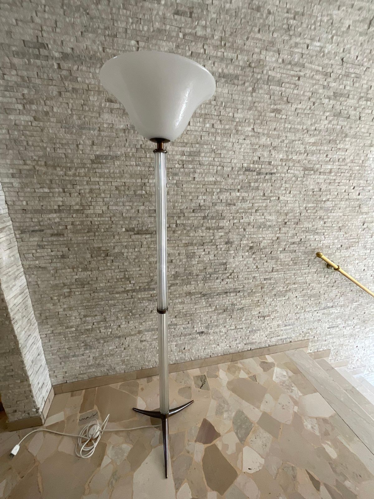 Lighting Seguso   Murano Glass Floor Lamp   Italy 1950s photo